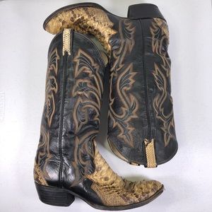 larry mahan python boots